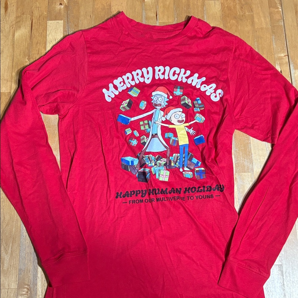 Rick and Morty Merry Rickmas Long Sleeve Shirt